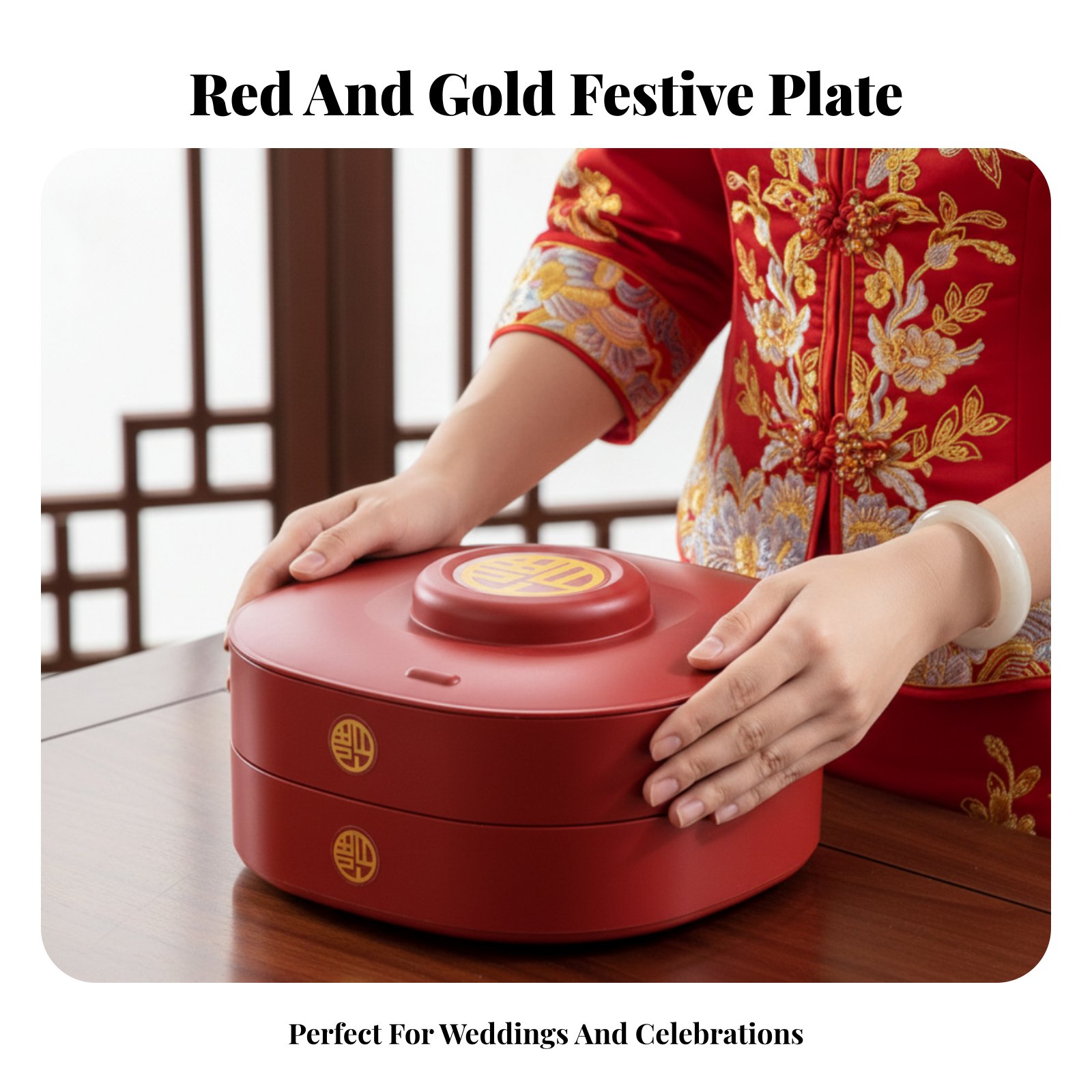 Red Wedding Candy Box, Tiered  - مراجعة Home Decor Organizer وسعره
