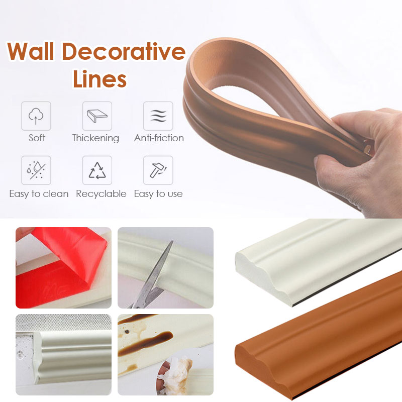 5M Self-adhesive border line W - مراجعة Home Decor Wall Molding وسعره