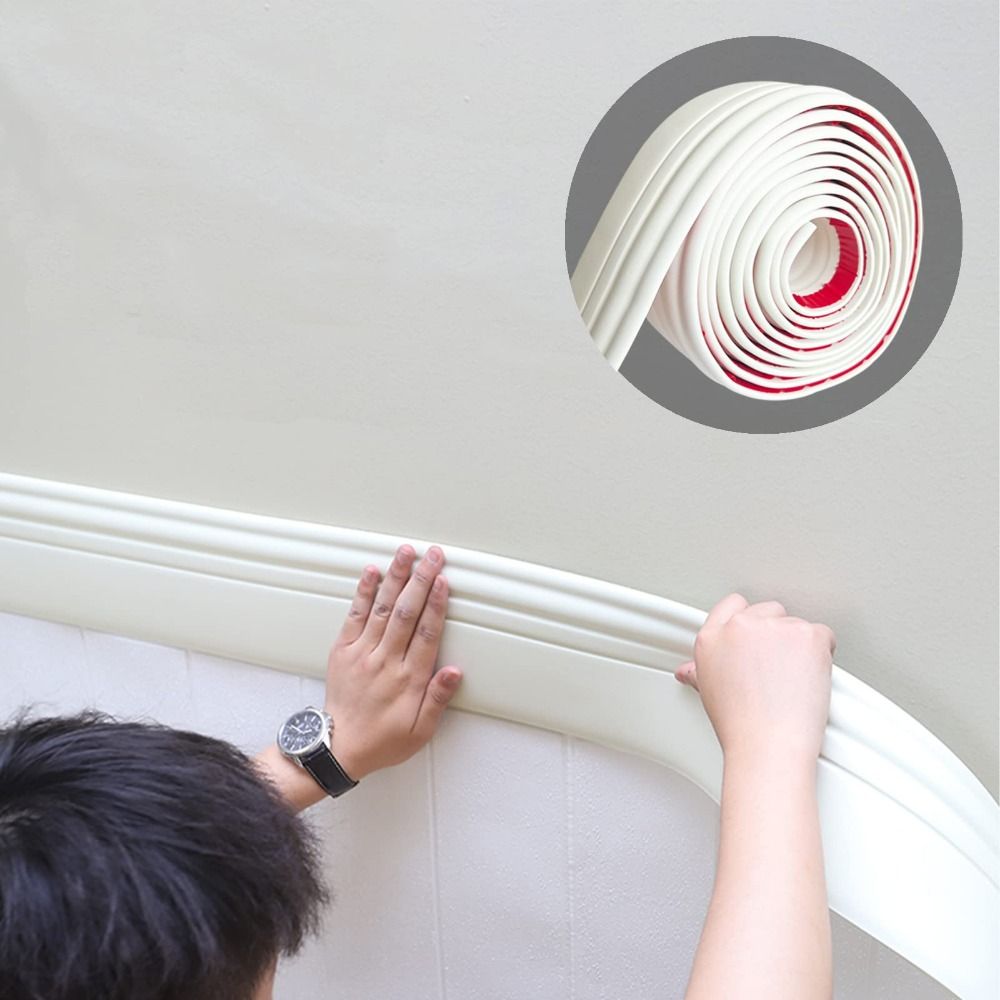 DIY Thickened Wall Baseboard A - مراجعة Home Decor Wall Molding وسعره