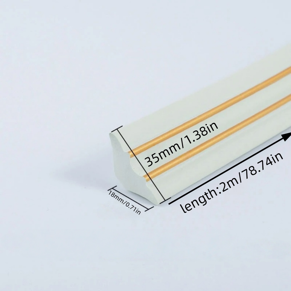 1pc 2mX3.5cm Wall Edge Strip S - مراجعة Home Decor Wall Molding وسعره