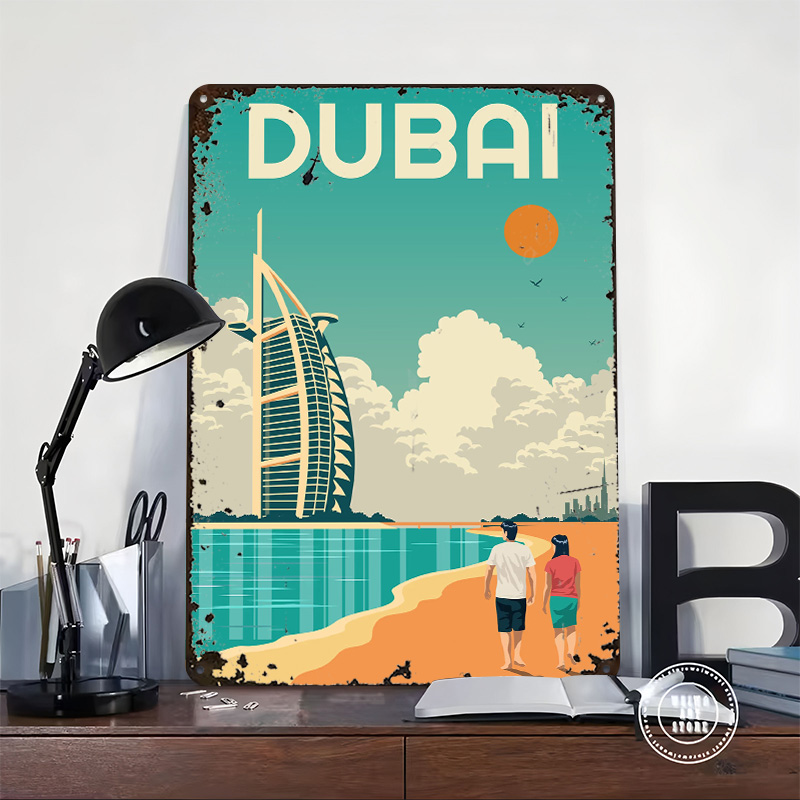 Dubai Travel Printed Poster Cu - مراجعة Home Decor Dubai وسعره