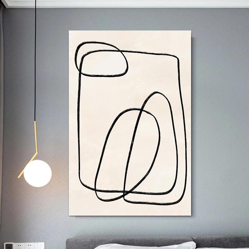 Minimalist Paint Strokes Abstr - مراجعة Watercolor Poster Print وسعره