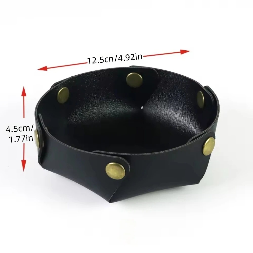 1PC Leather Storage Tray Deskt - مراجعة Home Decor Organizer وسعره