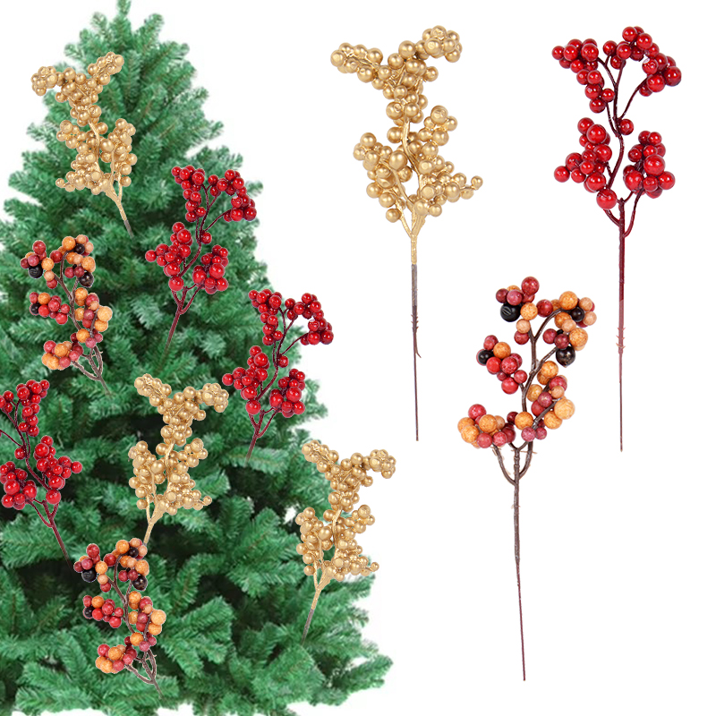 5pcs Christmas Artificial Berr - مراجعة Home Decor Xmas Tree وسعره