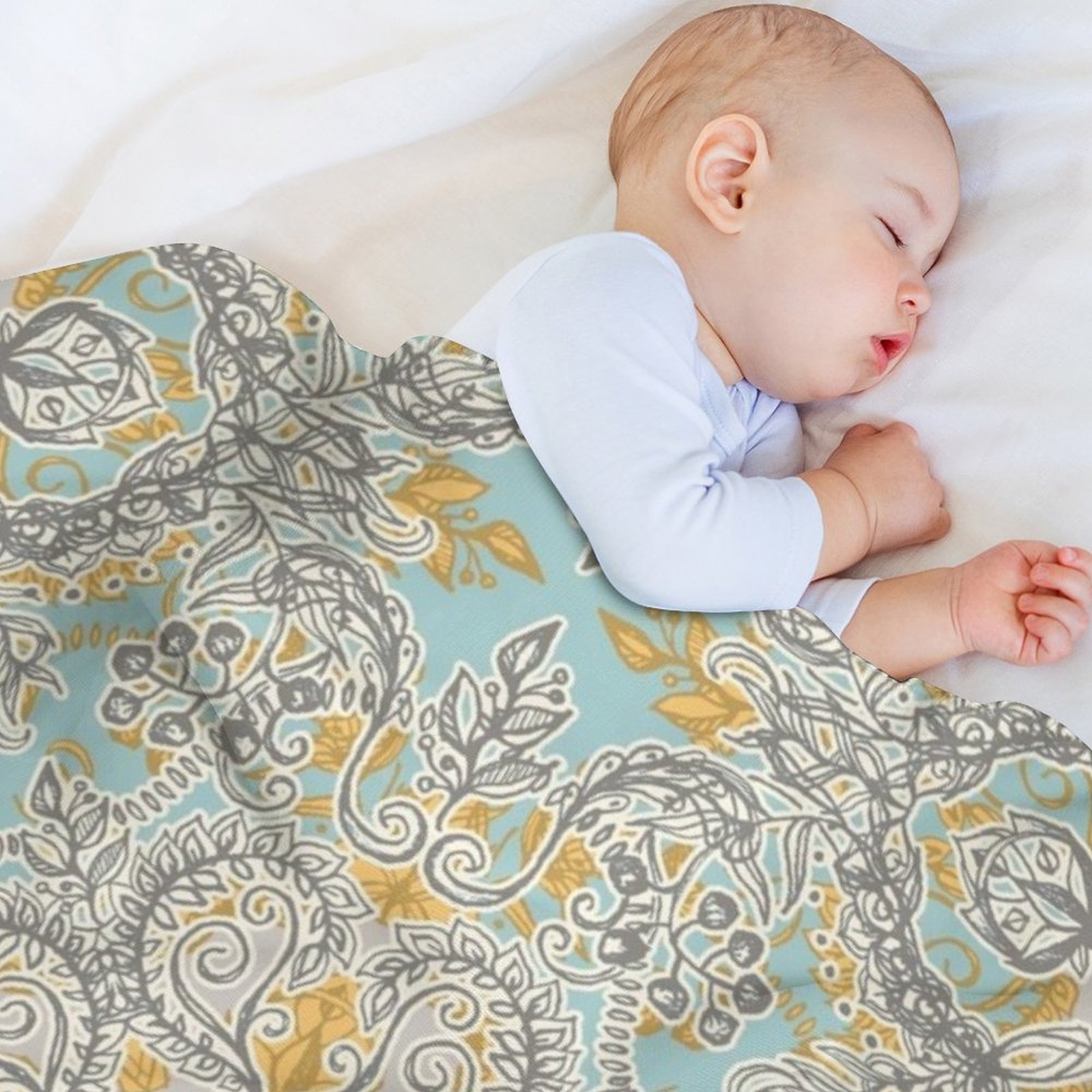 Gypsy Floral in Soft Neutrals, - مراجعة Neutral Throw Blanket وسعره