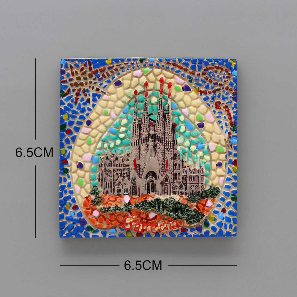 fridge magnets Barcelona mosai - مراجعة Home Decor Dubai وسعره