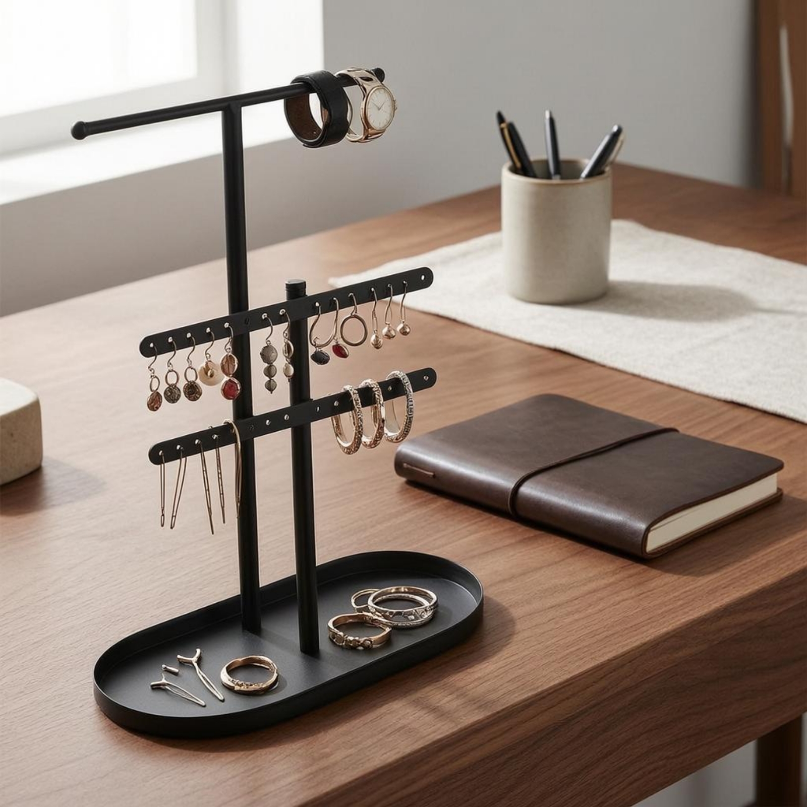 Jewelry Display Stand Perforat - مراجعة Home Decor Organizer وسعره