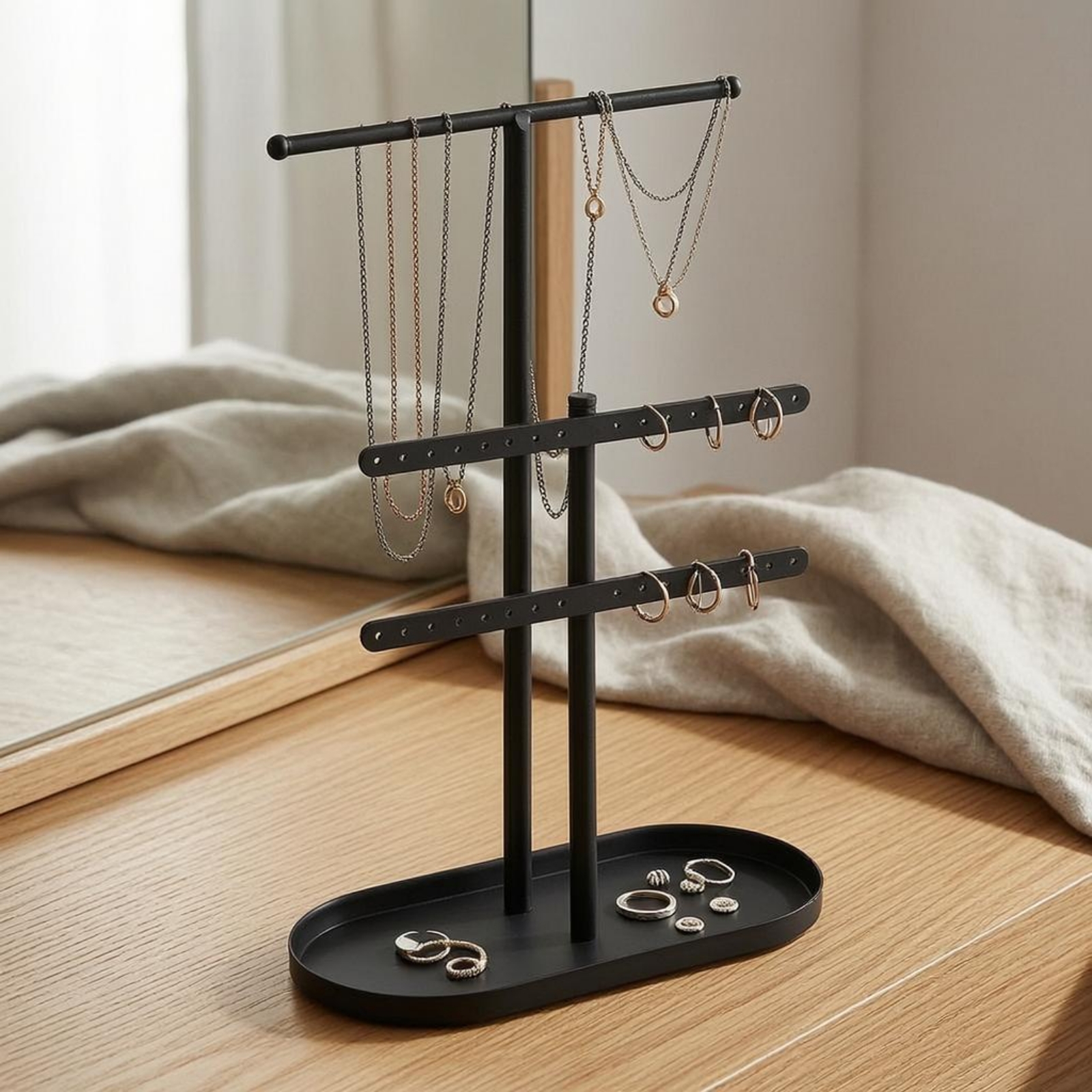 Jewelry Display Stand Perforat - مراجعة Home Decor Organizer وسعره