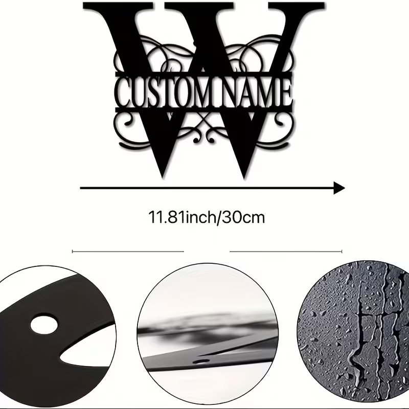 Classic Custom Monogram Metal  - مراجعة Home Decor Inspo وسعره