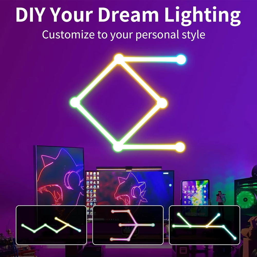 LED Smart DIY WIFI Wall Lamp S - مراجعة Home Decor Wall Molding وسعره