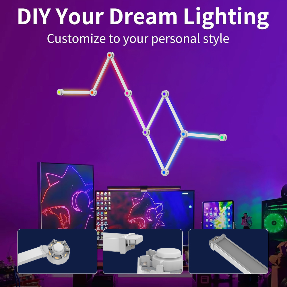 LED Smart DIY WIFI Wall Lamp S - مراجعة Home Decor Wall Molding وسعره