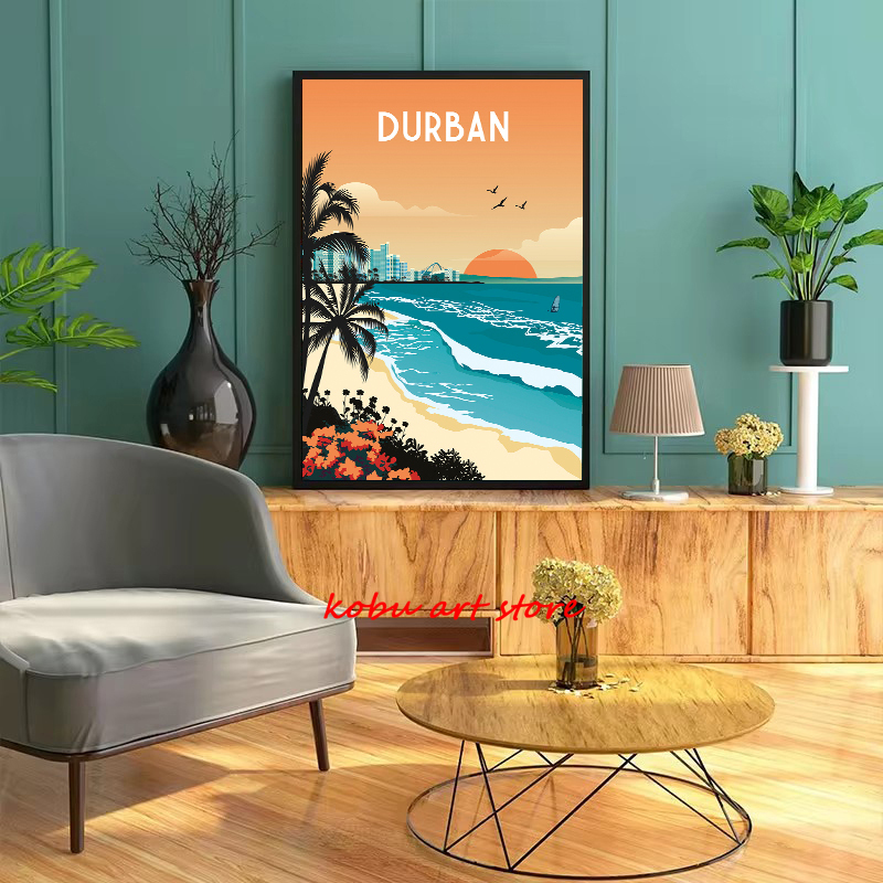 Travel Illustrated Canvas Pain - مراجعة Home Decor Dubai وسعره